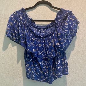 Layered Off-The-Shoulder Floral Top